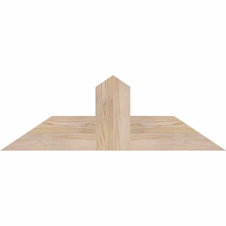 Ekena Millwork Portland Smooth Timber Gable Bracket, Douglas Fir, 36"W x 12"H x 5 1/2"D x 5 1/2"F, 8/12 Pitch GBW036X12X0606POR00SDF